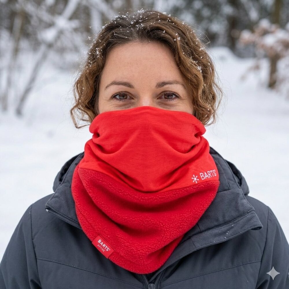 NEW BARTS ACTIVE MULTICOL POLAR FLEECE NECK WARMERS SNOOD ADULT INFINITY SCARF